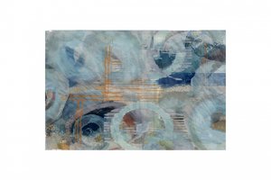 Abstract Blue Circles by cartissi