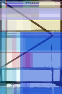 Abstract Blue Geometry by cartissi