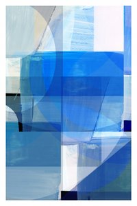 Abstract Blue Layers by cartissi