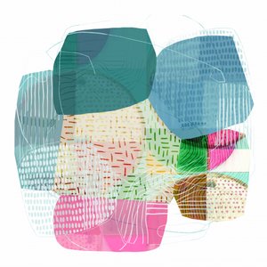 Abstract Colorful Shapes by cartissi