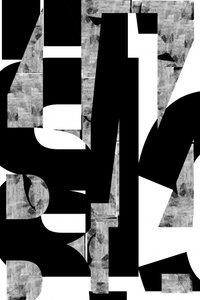 Abstract Monochrome Letter Forms by cartissi