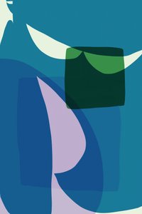 Blue Green Abstract Layers by cartissi