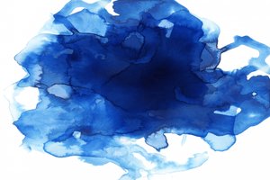 Deep Blue Watercolor Splash by cartissi