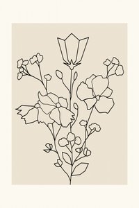 Elegant Floral Lines by cartissi