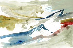 Fluid Mountain Landscape by cartissi