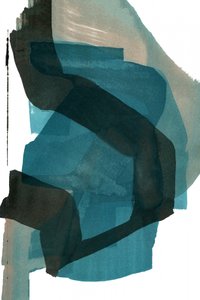 Fluid Teal Abstract