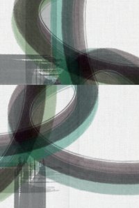 Green Grey Abstract Flow