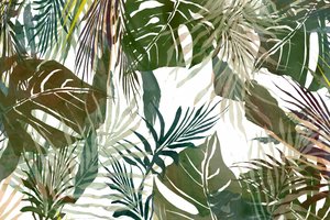 Lush Tropical Leaves by cartissi
