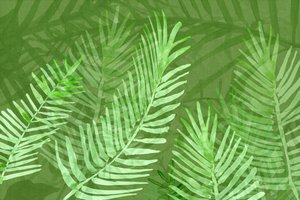 Lush Tropical Palm Leaves by cartissi