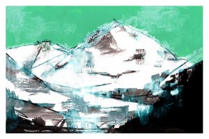 Majestic Winter Mountain by cartissi