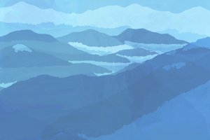 Misty Blue Mountains by cartissi