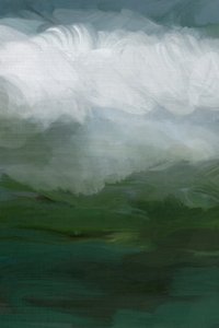 Misty Green Landscape