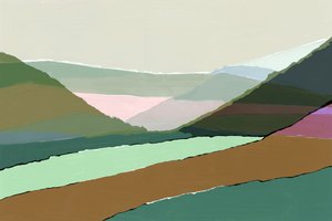 Modern Layered Landscape by cartissi