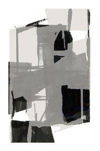 Monochrome Abstract Shapes by cartissi