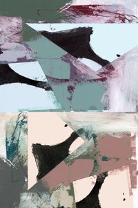 Muted Geometric Abstract by cartissi