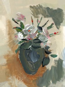 Painterly Flower Still Life by cartissi