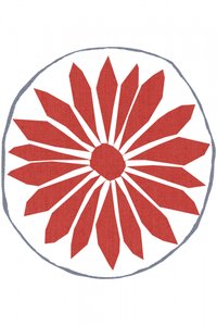Red Folk Flower by cartissi