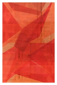 Red Geometric Layers by cartissi