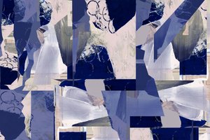 Serene Blue Abstraction