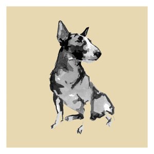 Sitting Bull Terrier by cartissi
