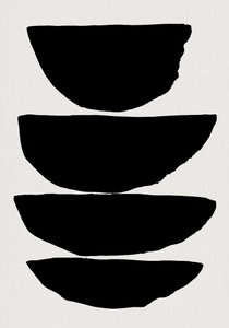 Stacked Black Forms by cartissi