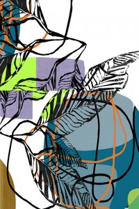 Vibrant Abstract Leaves