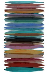 Vibrant Horizontal Strokes