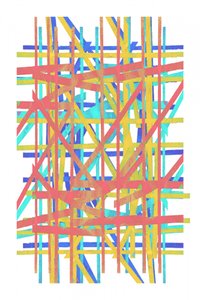 Vibrant Intersecting Lines by cartissi