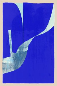 Vivid Blue Abstraction by cartissi