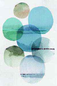 Watercolor Horizon Circles