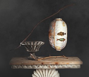 Asian Lantern Still Life by chenyi wang
