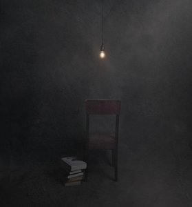 Dark Room Empty Chair
