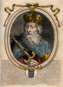 Charlemagne (Charles I, Carolus Magnus, 742-814), King of the Franks and Christian Emperor of the West. Engraving from 