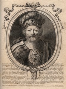 Portrait of Eudes (Odon) (v. 860 - 898), Count of Paris and Troyes, then King of France - EUDES count of Paris elected to French throne after the deposition of Charles the Emperor - engraving from 