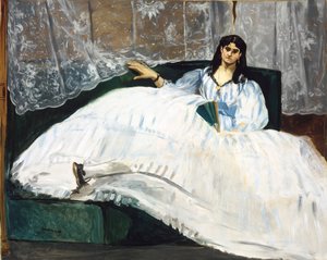 Woman with a Fan by Édouard Manet