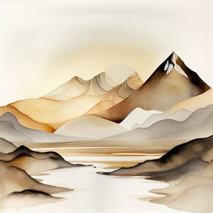 Abstract Soft Natural Landscape
