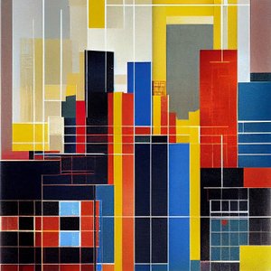Abstract Dynamic Boston City View