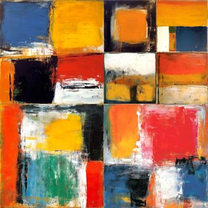Colored Abstract Square Boxes