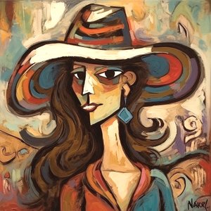 Modern Lady Wearing a Hat