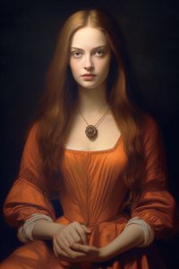 Portrait of a beautiful female supermodel (18th Century)