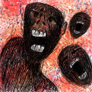 Abstract Screaming Faces by jarotdjunaedi