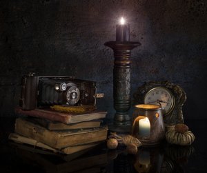 Vintage Camera Still Life by larryliu