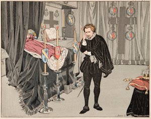 Illustration from the Book Le Bon Roy Henri, Illustrated by Jacques Marie Gaston Onfray de Breville dit JOB: On June 9