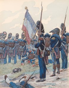 The Last Square at Waterloo (18 June 1815) by pseudonym for Onfray de Breville Jacques Job