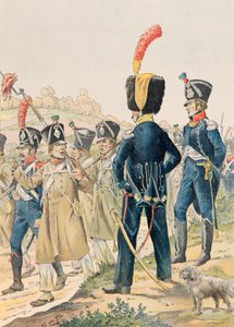 Outfit of French Troops at All Times: Officers of Voltigeurs and Light Infantry Hunters Under the First Empire by pseudonym for Onfray de Breville Jacques Job