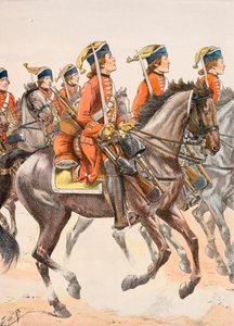 Outfit of French troops at all times: Beauffremont Dragons 1759 by pseudonym for Onfray de Breville Jacques Job
