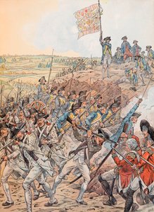 The French During the Battle of Yorktown in October 1781 During the War of Independence by pseudonym for Onfray de Breville Jacques Job