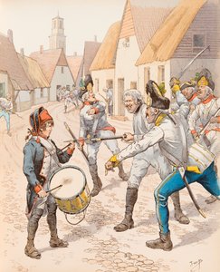 The small drum of Wattignies in 1793 (The Drum Stroh fell under the blows of the Austrians during the battle)
