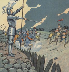 Joan of Arc Liberating the City of Orleans from the English by pseudonym for Onfray de Breville Jacques Job