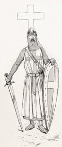Knight of Louis IX in Crusade Costume